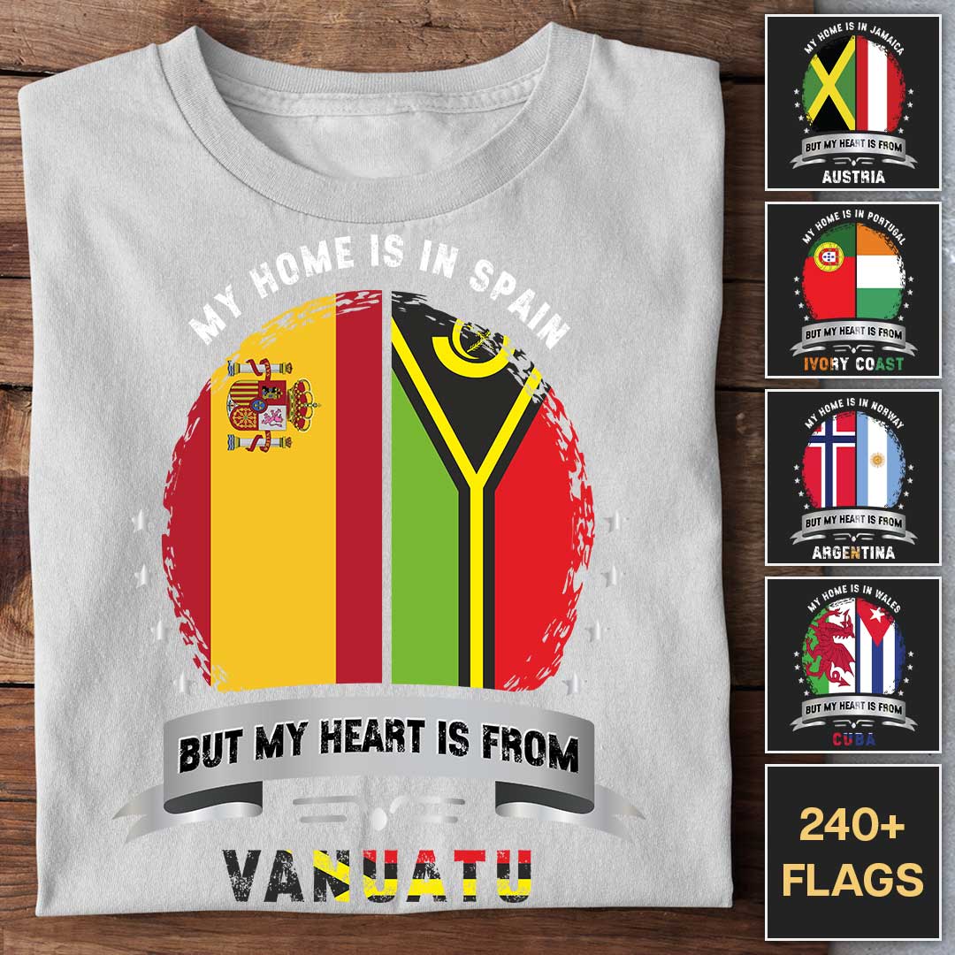 But My Heart Is From - Customizable T-Shirt - Image 3