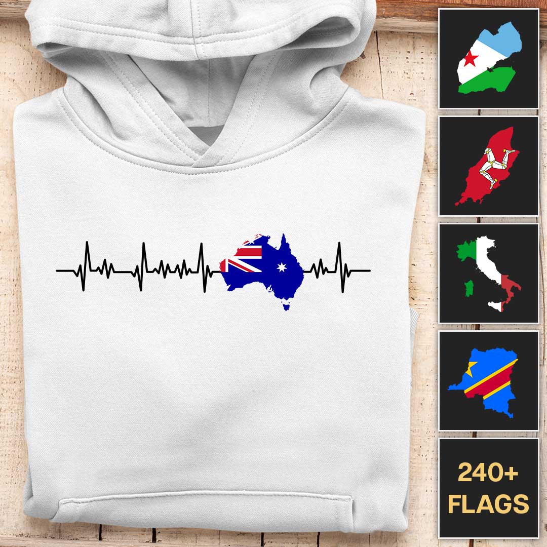 Heartbeat of Nations - Customizable Hoodie - Image 3