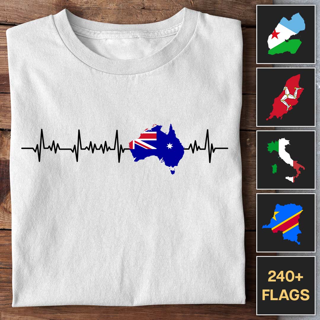 Heartbeat of Nations - Customizable T-Shirt - Image 3