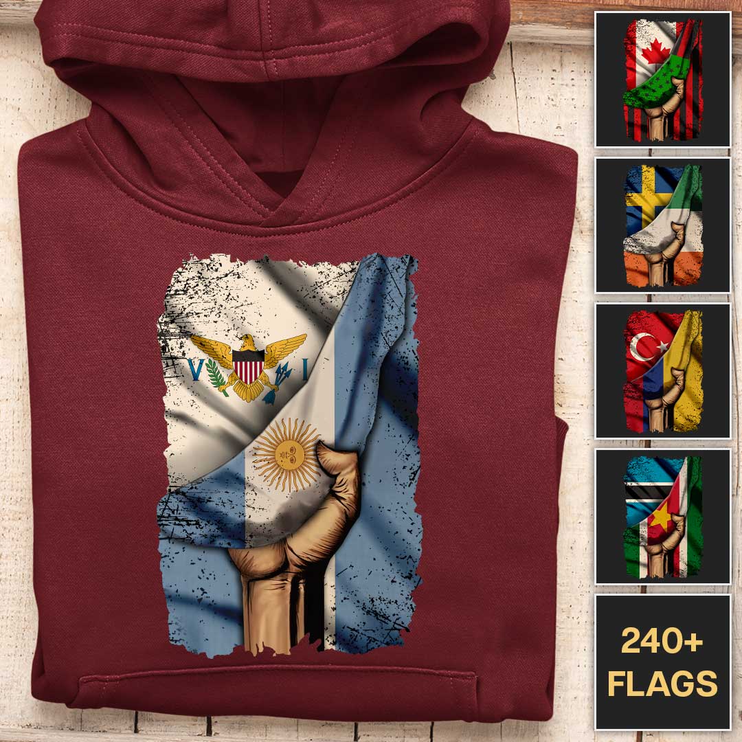 Pulled Down Flag - Customizable Hoodie - Image 2