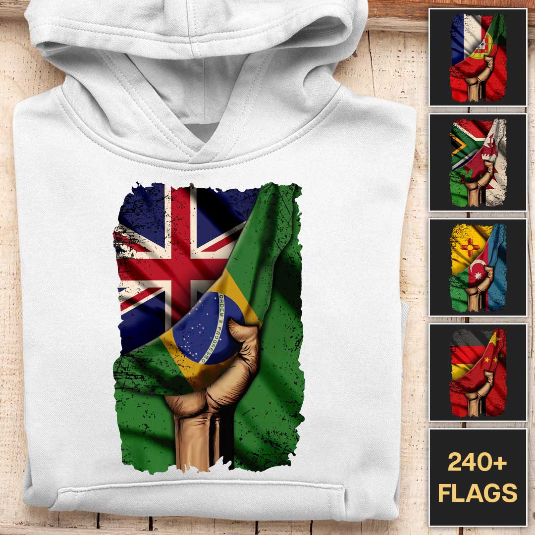 Pulled Down Flag - Customizable Hoodie - Image 3