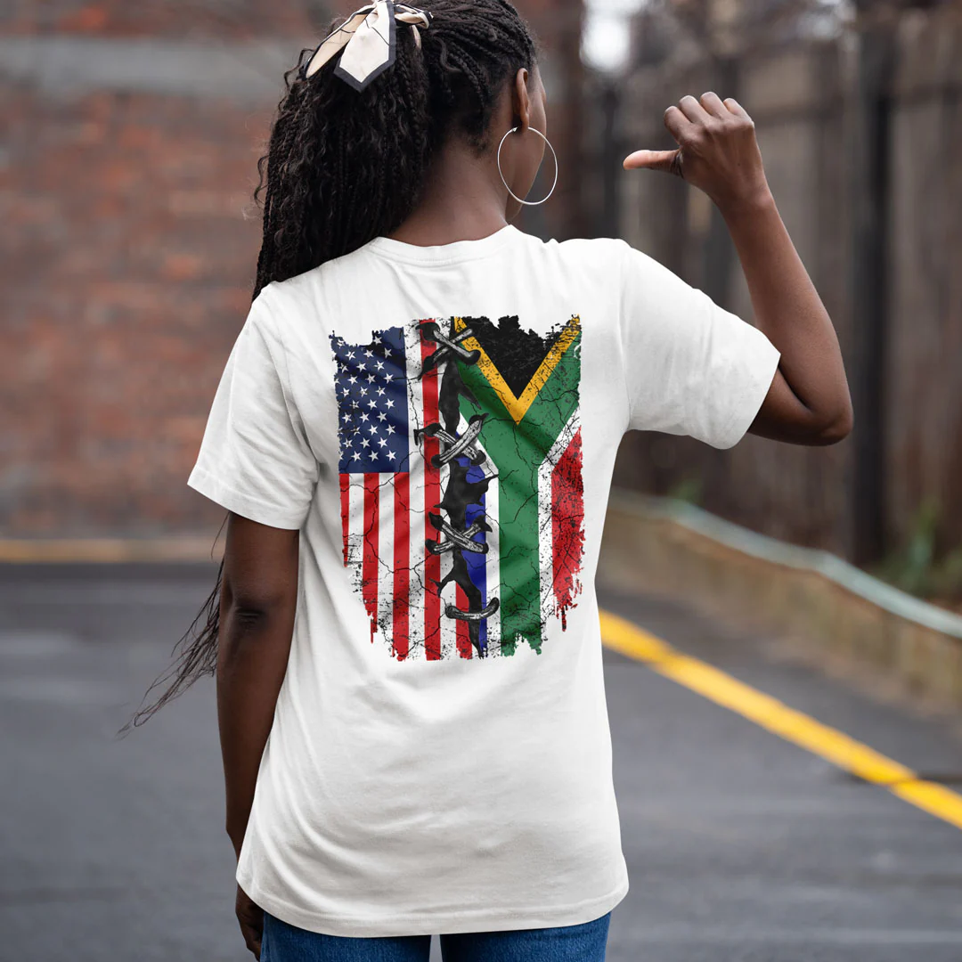 Stitched Together Flags - Customizable T-Shirt - Image 4