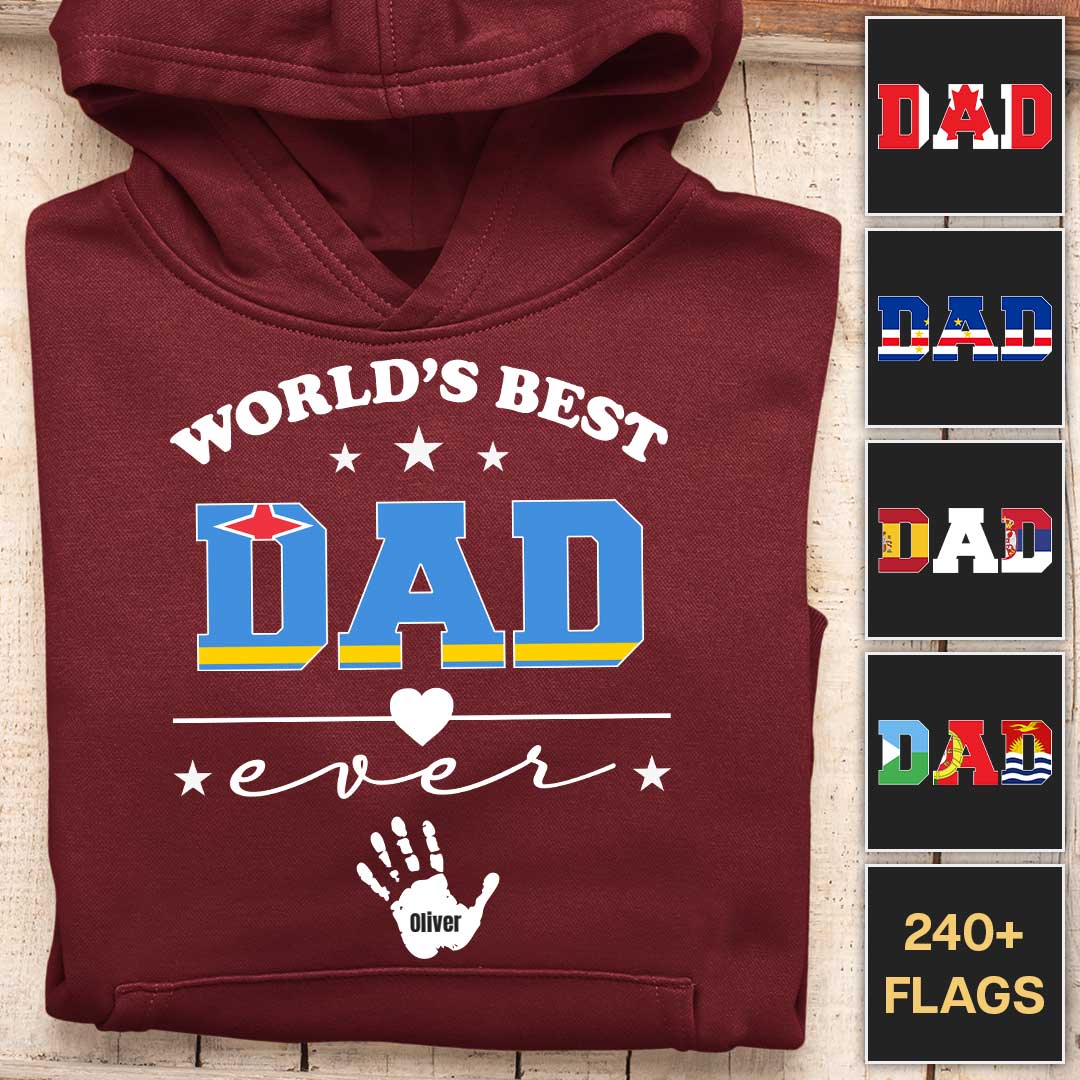 World's Best DAD - Customizable Hoodie - Image 2